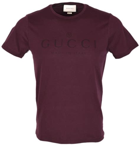 burgundy gucci shirt